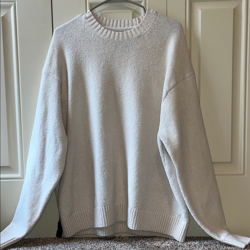 Abercrombie & Fitch Cream Crew Neck Sweater